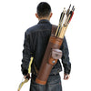 Leather back quiver holds approximatly 2dz arrows archery and bow hunting